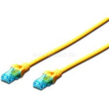 Digitus CAT5e U/UTP PVC 3m sárga patch kábel (DK-1511-030/Y) kábel és adapter