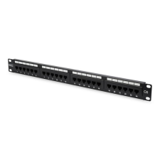 Digitus CAT6 24port 19" 1U kompakt fekete árnyékolatlan Patch Panel - DN-91624U egyéb hálózati eszköz