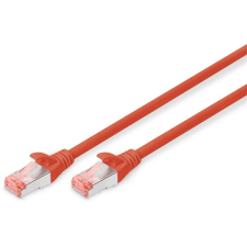 Digitus cat6 s-ftp lszh 3m piros patch kábel kábel és adapter