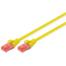 Digitus cat6 u/utp lszh 1m sárga patch kábel kábel és adapter