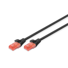 Digitus CAT6 U/UTP LSZH 5m fekete patch kábel kábel és adapter