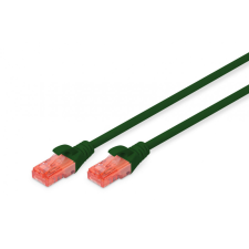 Digitus CAT6 U-UTP Patch Cable 0,25m Green kábel és adapter