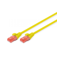 Digitus CAT6 U-UTP Patch Cable 0,5m Yellow kábel és adapter