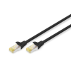Digitus CAT6A S-FTP Patch kábel 3m fekete (DK-1644-A-030/BL) (DK-1644-A-030/BL)