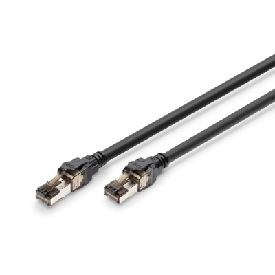 Inline 76133S S/FTP CCA - Cable De Conexión (250 MHz, PVC, 1.0 Ft), Color Negro