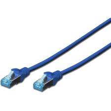 Digitus CAT 5e SF/UTP Patchkabel, 0,5m, blau (DK-1531-005/B) kábel és adapter