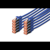 Digitus CAT 6 S/FTP Patchkabel, 10 Stück, 0,25m, blau (DK-1644-0025-B-10)