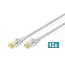 Digitus Cat.6A S/FTP LSZH 5m szürke patch kábel (10db/csomag) kábel és adapter