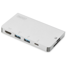Digitus DA-70867 USB-C 6 portos univerzális notebook dokkoló állomás hub és switch