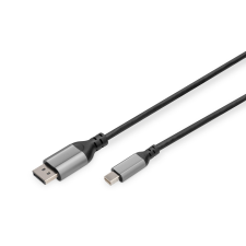 Digitus DB-340106 DisplayPort apa - Mini DisplayPort apa Kábel 2m - Szürke kábel és adapter