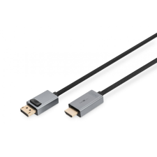 Digitus DB-340202-018-S 4K DisplayPort Adapter Cable, DP - HDMI Type A kábel és adapter