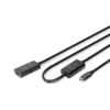 Digitus Digitus Active USB 3.2 Gen1 5G extension cable USB-C - USB-C 10m Black