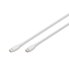 Digitus Digitus USB-C Silicone charging cable USB-C to USB-C USB 2.0 60W 0,5m White