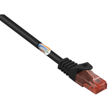Digitus DK-1612-050/BL CAT6 U/UTP Patch kábel 5m - Fekete kábel és adapter