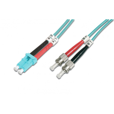 Digitus DK-2531-01/3 száloptikás kábel 1 M LC ST I-VH OM3 Blue (DK-2531-01/3) kábel és adapter