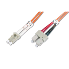 Digitus DK-2532-01 Fiber Optic Multimode patch kábel LC / SC 1m narancssárga (DK-2532-01) - Fiber Optic kábel és adapter