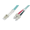 Digitus DK-2532-10/3 optikai patch kábel LC-SC Duplex 10m - Türkiz