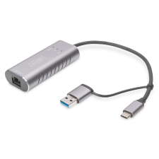 Digitus DN-3028 USB-C apa - RJ45 anya adapter kábel és adapter