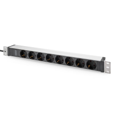 Digitus DN-95428 PDU 8 aljzatos 2m fekete-szürke hosszabbító, elosztó