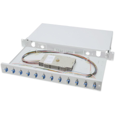 Digitus FO splice box, 1U, equipped, 12x LC DX, OS2 (DN-96331/9) kábel és adapter