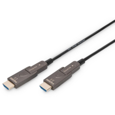 Digitus HDMI AOC Hybrid Glasfaserkabel 4K abnehmbar 10m schw (AK-330127-100-S) kábel és adapter