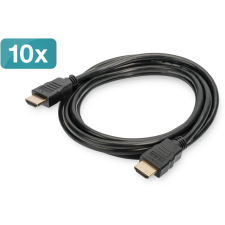 Digitus HDMI High Speed Ethernet Anschlusskabel,10erPack,2m, (AK-990920-020-S) kábel és adapter