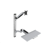 Digitus karos monitor állvány billentyűzet tartóval 17-27" 8kg (DA-90354) (DA-90354)