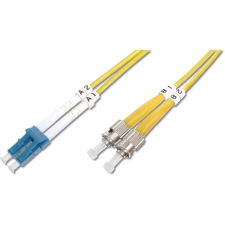 Digitus LWL Singlemode Patchkabel, LC / ST 2m gelb (DK-2931-02) kábel és adapter