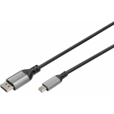 Digitus Mini DisplayPort 1.4 Átalakító Fekete 2m DB-340106-020-S kábel és adapter