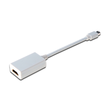 Digitus Mini DisplayPort apa - HDMI anya adapter - Fehér kábel és adapter