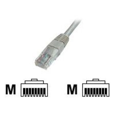 Digitus Patchkabel RJ45 U/UTP Cat5e 10.00m  grau Polybeutel (DK-1511-100) kábel és adapter