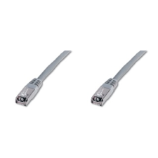 Digitus Premium CAT 6 SSTP patch kábel  hossza: 0 5m  szürke kábel és adapter