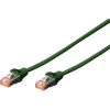 Digitus RJ45 Hálózat Csatlakozókábel CAT 6 S/FTP 0.50 m Zöld Halogénmentes, sodort érpár, Védővel, Lángálló Digitus (DK-1644-005/G)