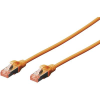 Digitus RJ45 Hálózat Csatlakozókábel CAT 6 S/FTP 1.00 m Narancs Halogénmentes, sodort érpár Digitus (DK-1644-010/OR)