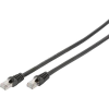 Digitus RJ45 Hálózat Csatlakozókábel CAT 6 S/FTP 2.00 m Fekete Halogénmentes, sodort érpár Digitus (DB-160144-020-S)