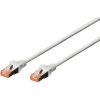 Digitus RJ45 Hálózat Csatlakozókábel CAT 6 S/FTP 7.00 m Szürke Halogénmentes, sodort érpár, Védővel, Lángálló Digitus (DK-1644-070)