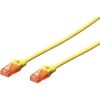 Digitus RJ45 Hálózat Csatlakozókábel CAT 6 U/UTP 5.00 m Sárga sodort érpár Digitus (DK-1612-050/Y)