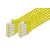 Digitus S/FTP CAT6a Patch kábel 1m - Sárga (10db)