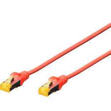 Digitus S/FTP CAT 6A Patch kábel 3m - Piros kábel és adapter