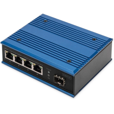 Digitus Switch Ind. 4-Port  Gigabit         Unmanaged blau (DN-651134) hub és switch