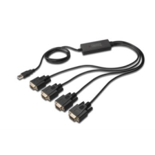 Digitus USB2.0/4 x RS232 (DB9M) konverter kábel  5 LGW kábel és adapter