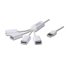 Digitus USB 2.0 mini 4-port HUB fehér (DA-70216) (DA-70216) hub és switch