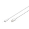 Digitus USB 2.0 Type C Átalakító Fehér 1m AK-300340-010-W