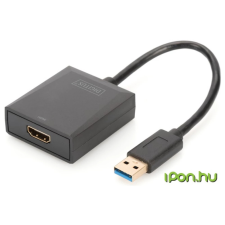 Digitus USB 3.0 HDMI Átalakító Fekete 10cm DA-70841 kábel és adapter