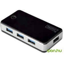 Digitus USB 3.0 Hub 4-port fekete hub és switch