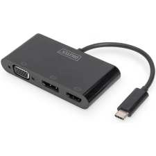Digitus USB-C 3in1 Triple Monitor Adapter (HDMI - DP - VGA) laptop kellék