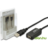 Digitus USB Hosszabbító Fekete 5m DA-70130-4