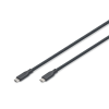 Digitus USB Silicone connection USB-C - USB-C cable 1,5m Black AK-300350-015-S