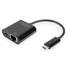 Digitus USB-Type-C Gigabit Ethernet Adapter + PD kábel és adapter