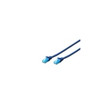 Digitus UTP CAT5e patch kábel 0,5 m (kék) kábel és adapter
